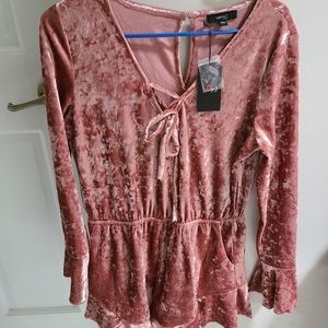 Very J Velvet Romper